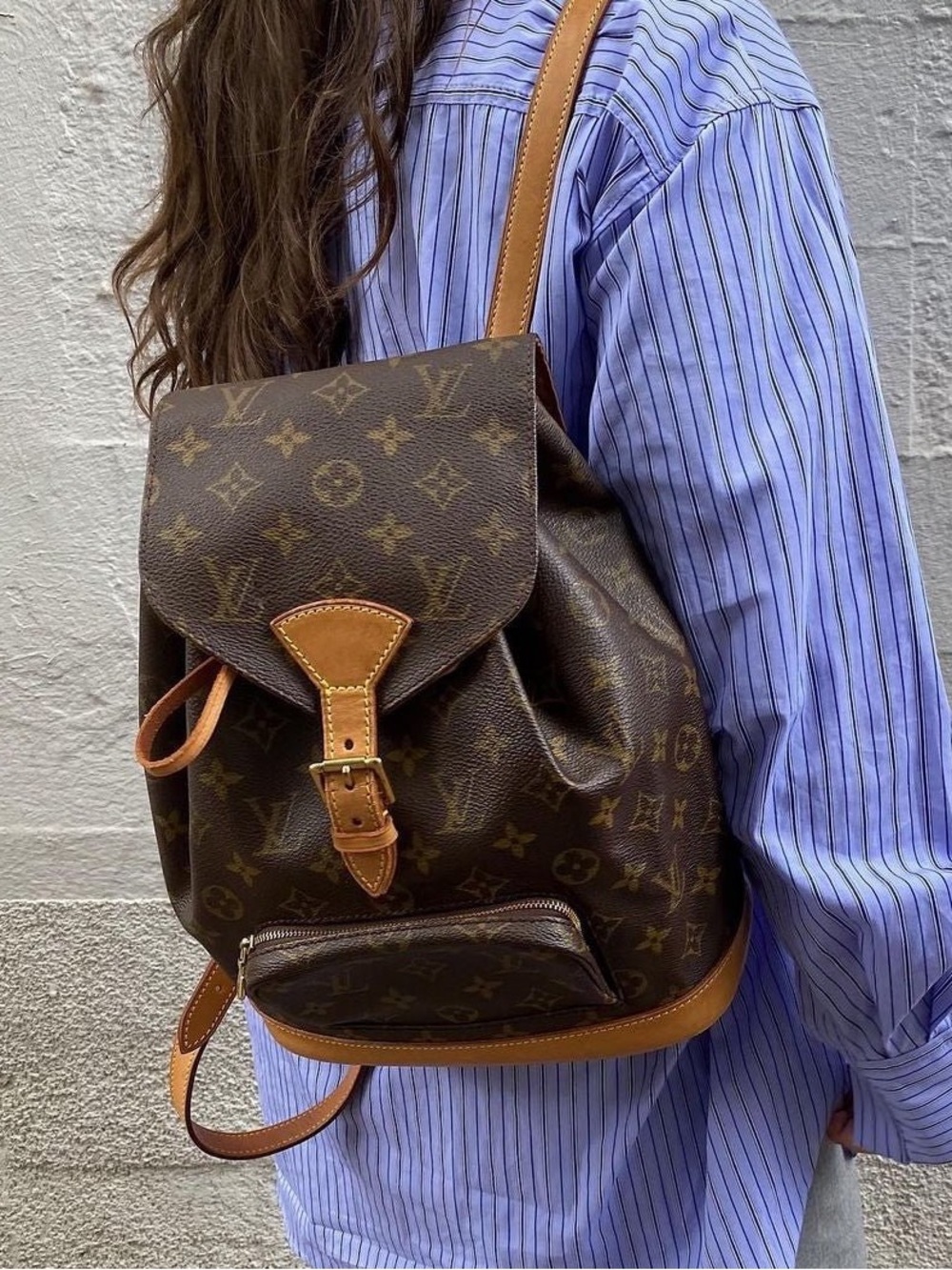 Louis Vuitton Vintage Montsouris MM Monogram Backpack - #128